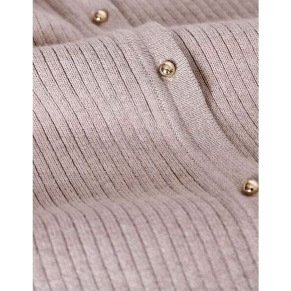 Ba&sh Kai Ribbed Knit Mini Dress in Biege NWT Size Medium - Picture 8 of 14